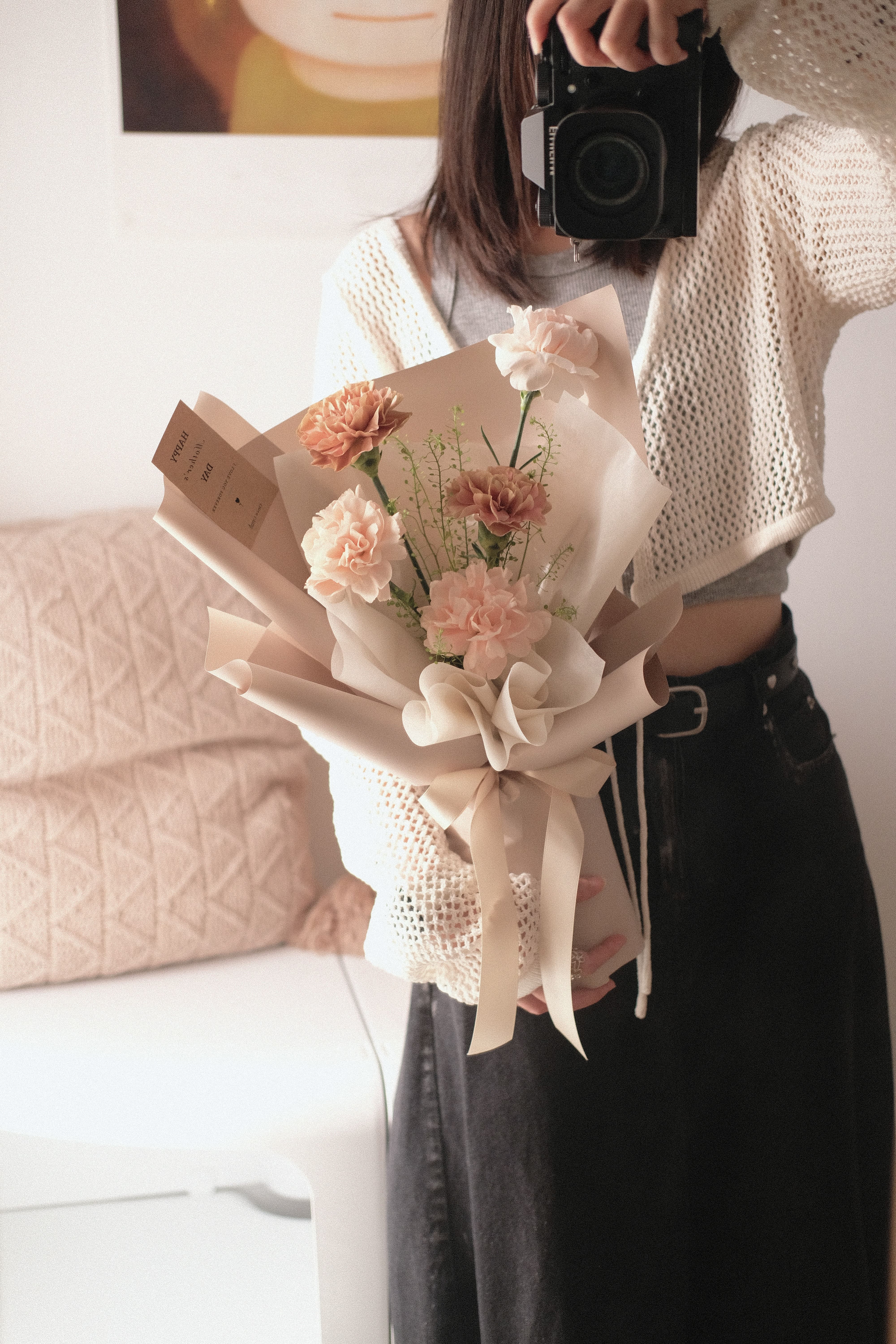 (M02)雙色康乃馨花束