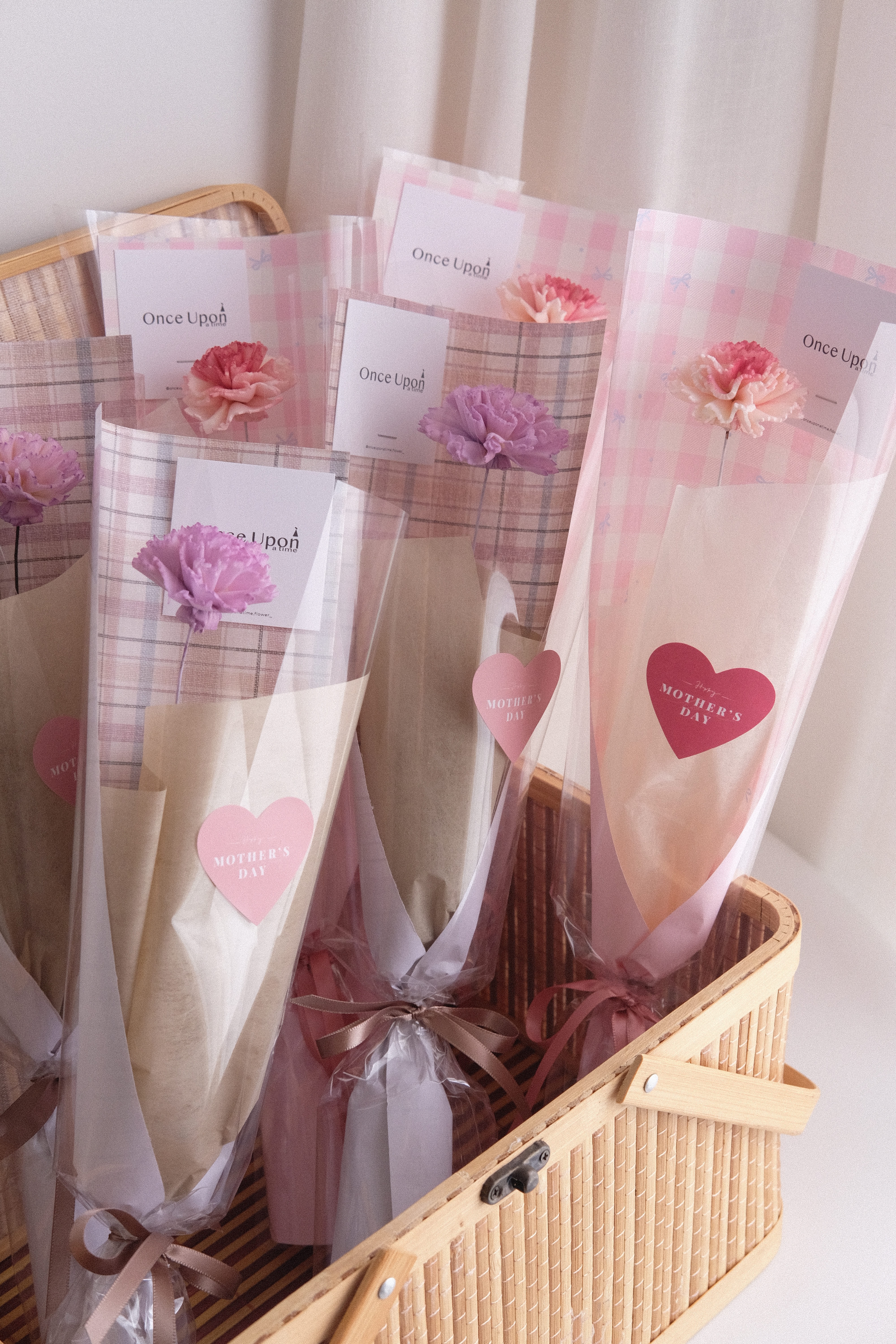 (M08)單支索拉康乃馨（粉） 