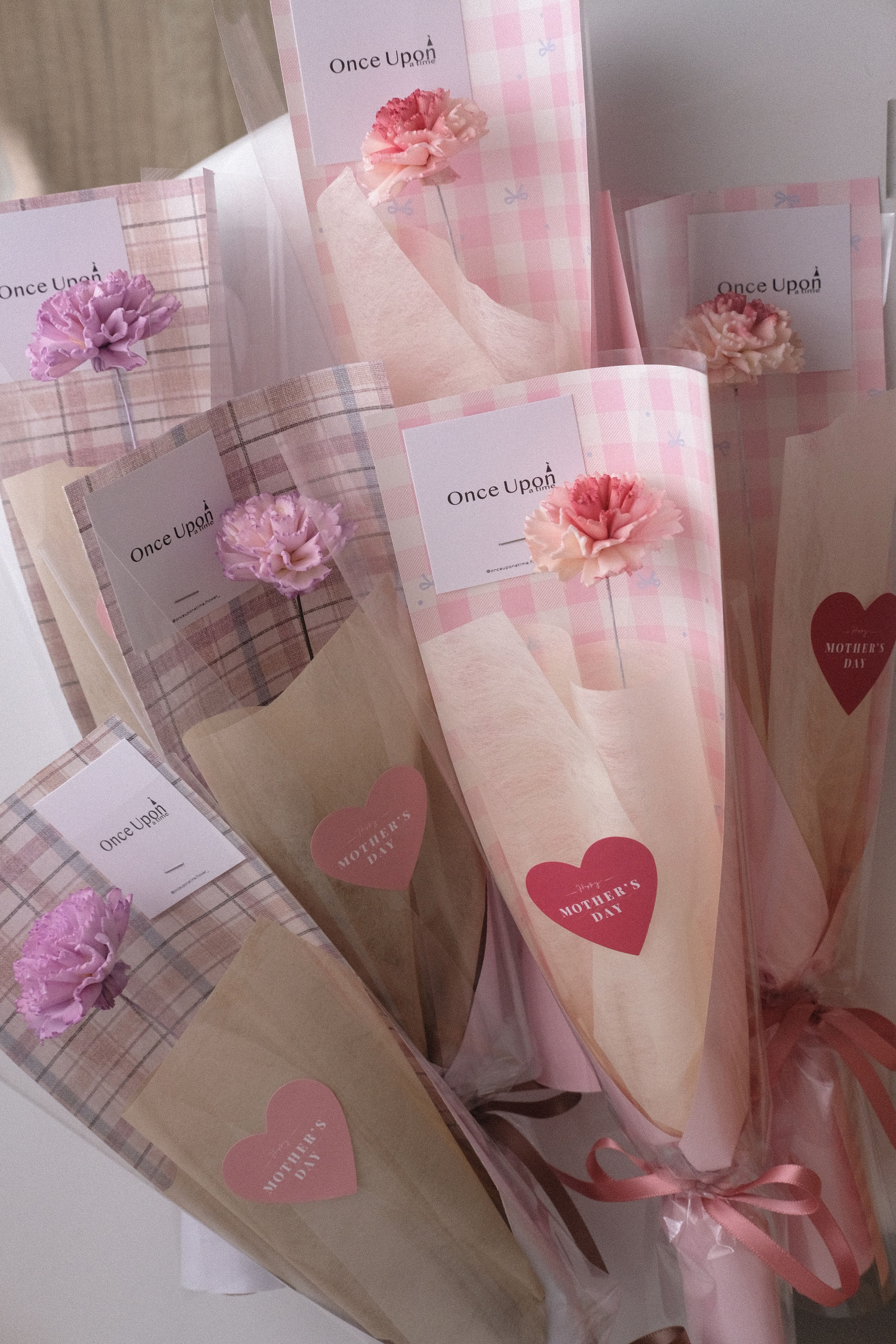 (M08)單支索拉康乃馨（粉） 