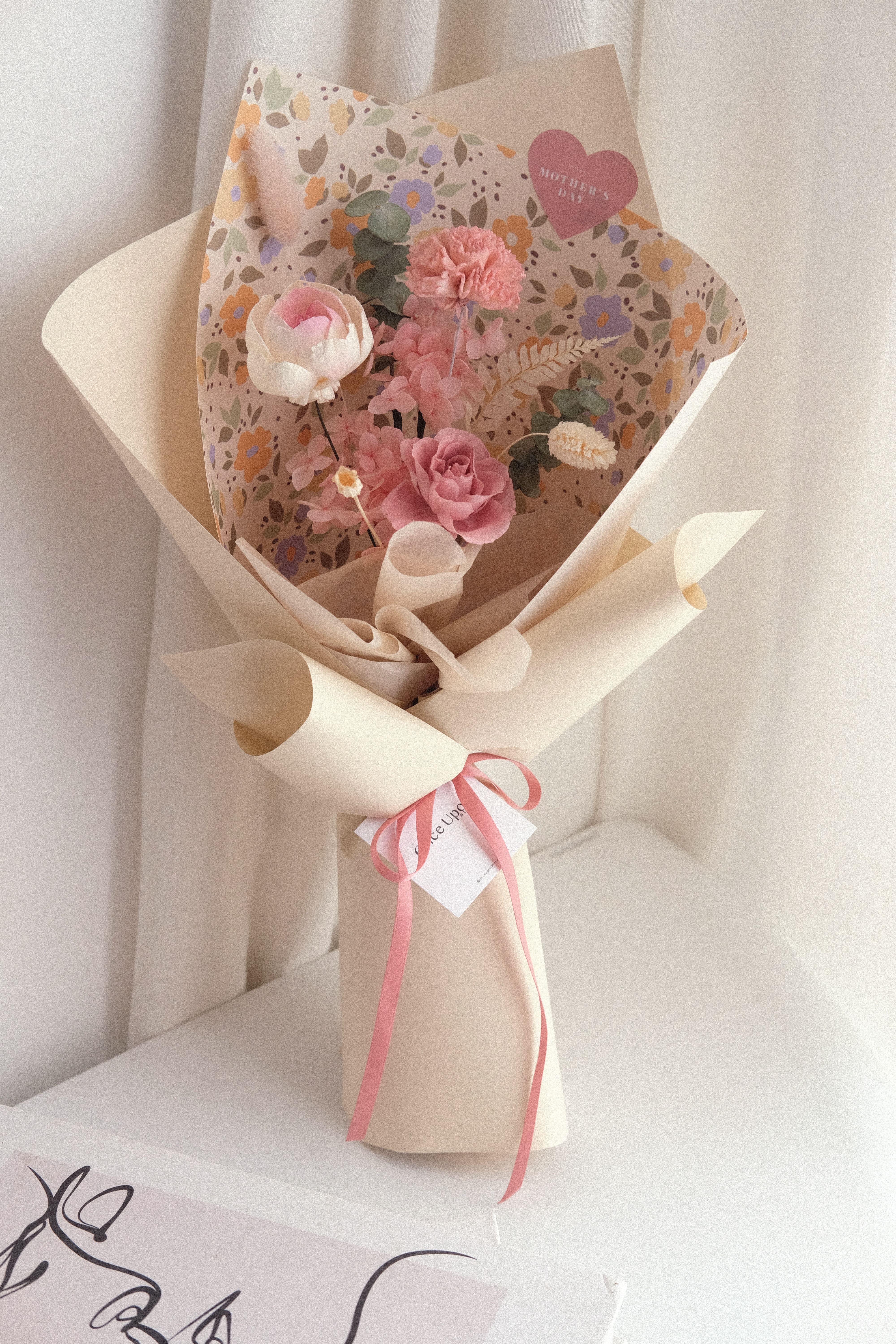 (M05)奶油小花乾燥花束